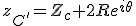 z_{C'}=Z_c + 2R e^{i\theta}